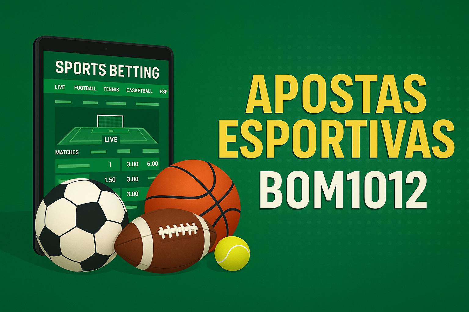 Apostas esportivas no cassino online BOM1012