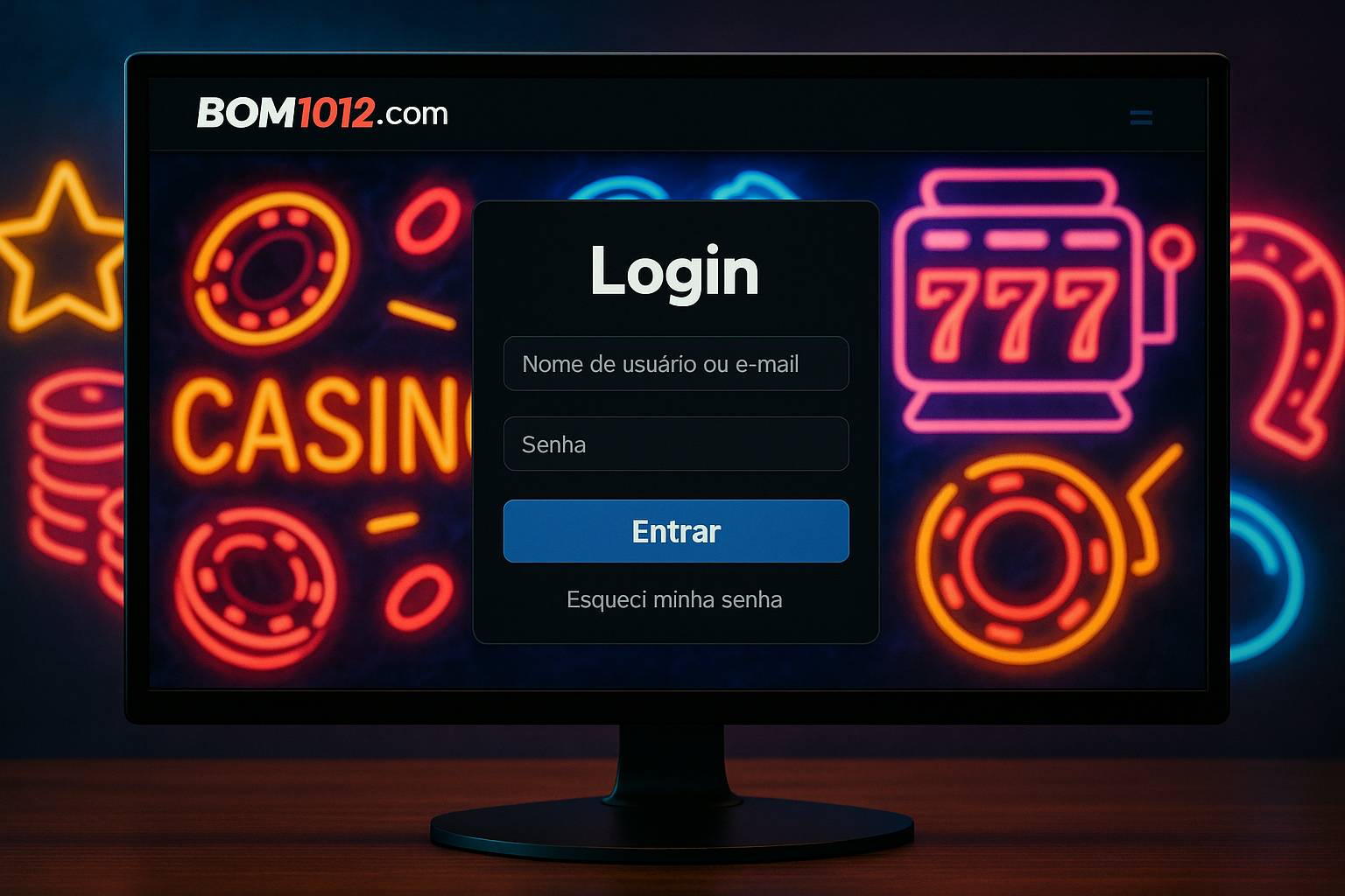 Login no Cassino BOM1012